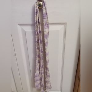Handmade long skinny scarf